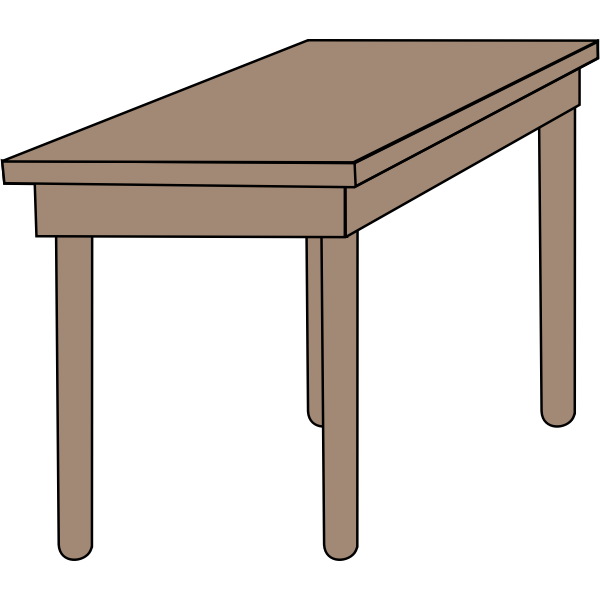 SVG Student desk vector image