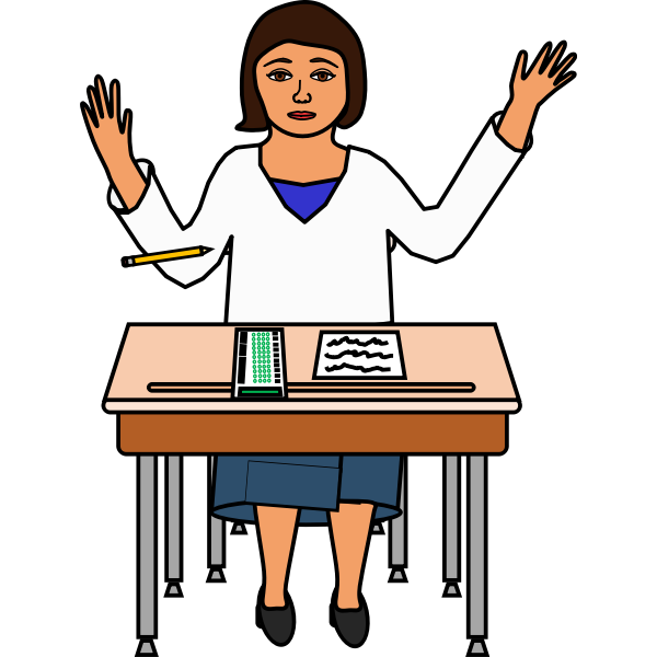 SVG Student doing a test