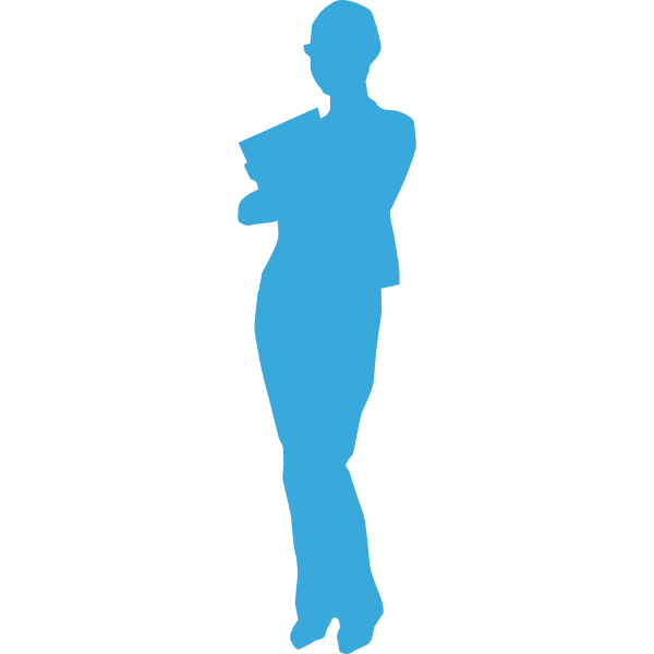 SVG Student girl vector graphics