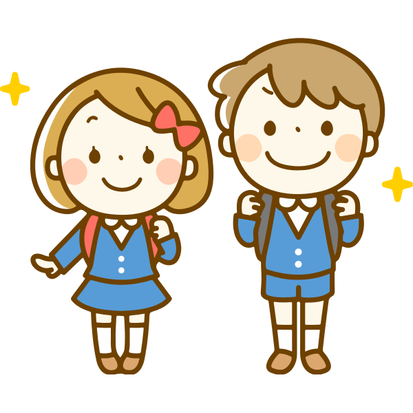 SVG Students with backpacks