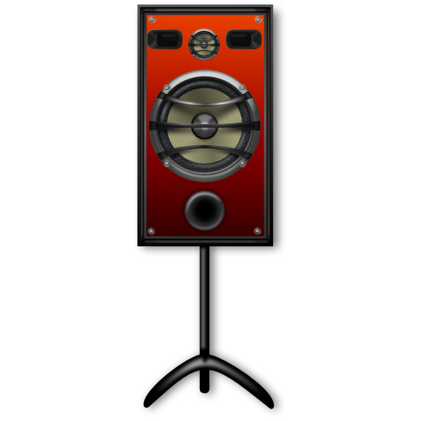 SVG Studio speaker on a stand vector image