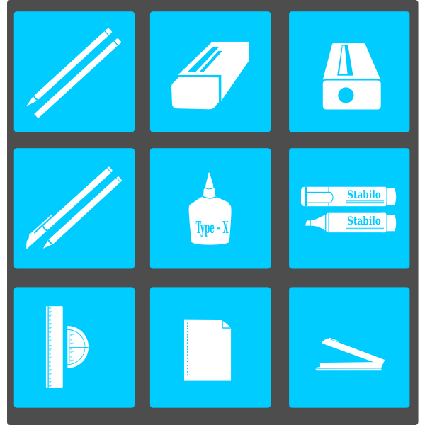 SVG Study and office stationery