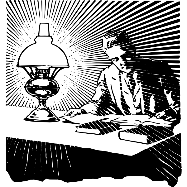 SVG Study by a lamp