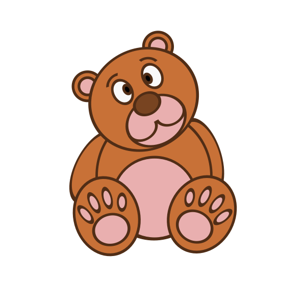 SVG Stuffed bear toy