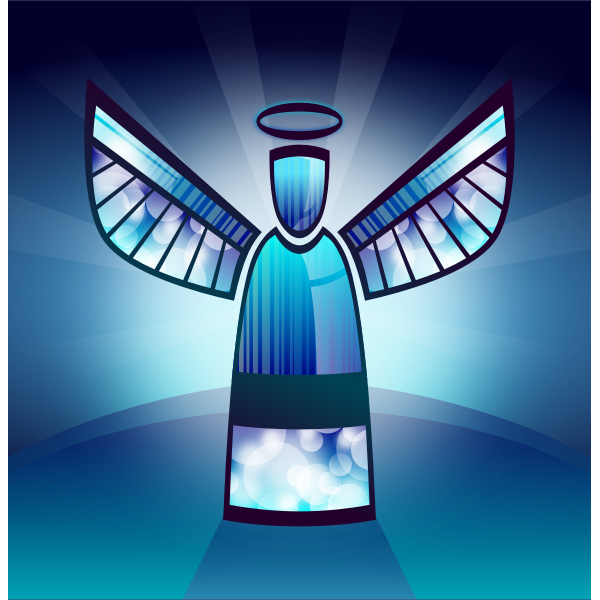 SVG Stylised Angel