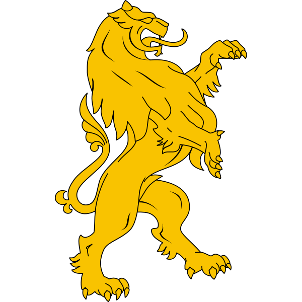 SVG Stylised lion image