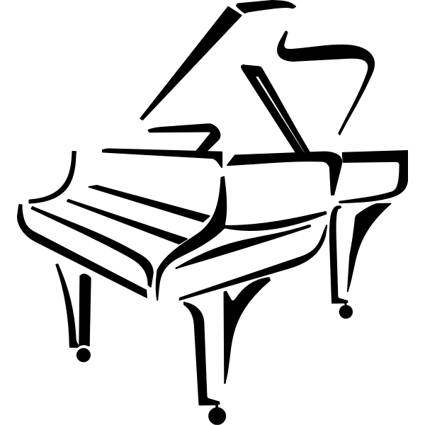 SVG Stylised piano