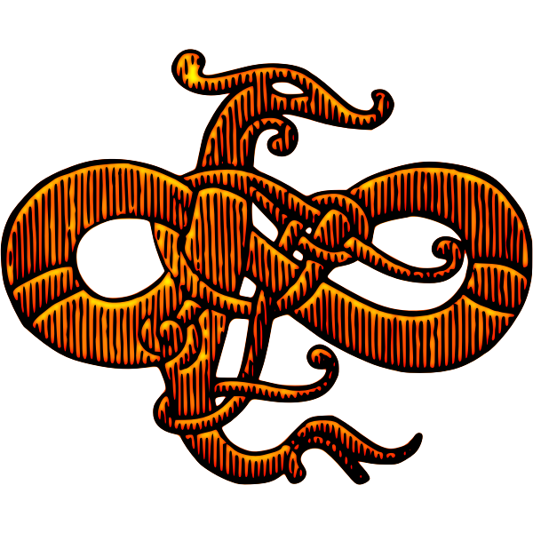 SVG Stylised snake colour
