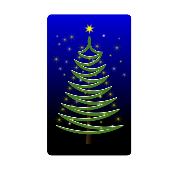 SVG Stylised xmas tree