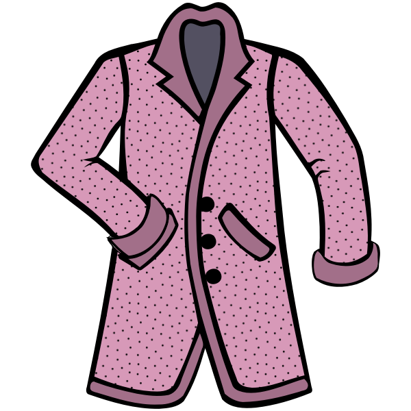 SVG Stylish pink coat