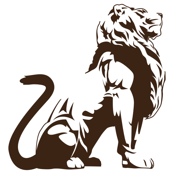 SVG Stylistic Lion Silhouette