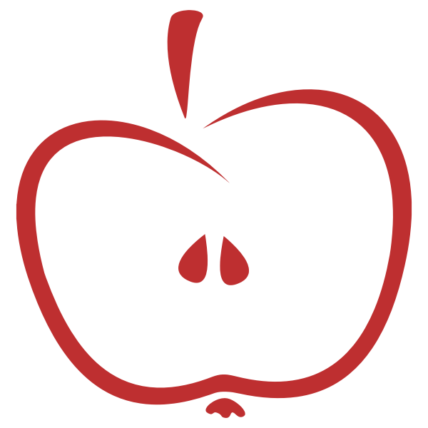 SVG Stylized apple