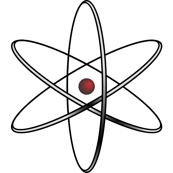 SVG Stylized atom image