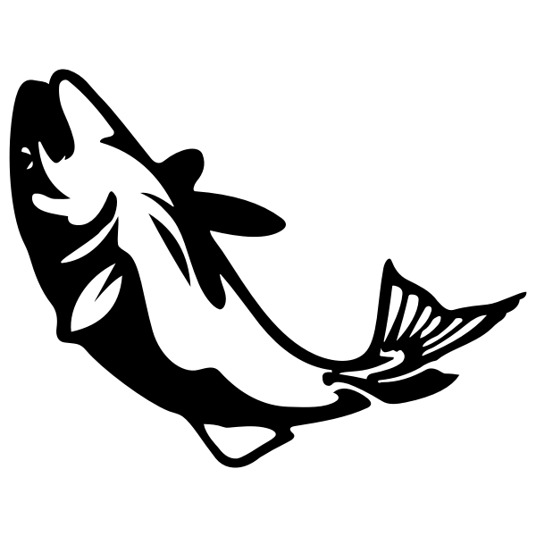 SVG Stylized fish silhouette