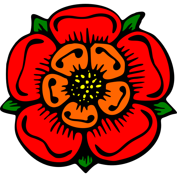 SVG Stylized flower in many colors