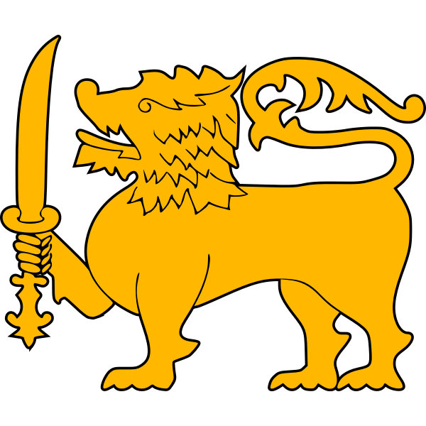 SVG Stylized golden lion