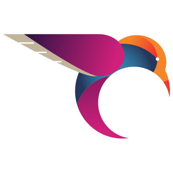 SVG Stylized hummingbird