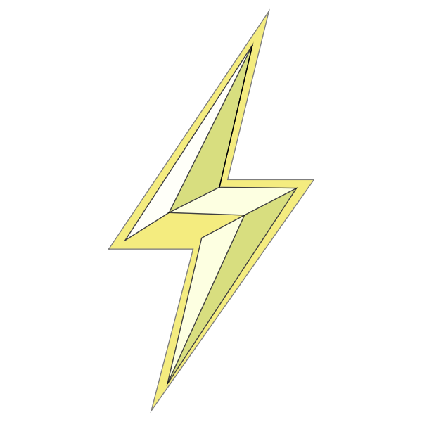 SVG Stylized Lightning Bolt