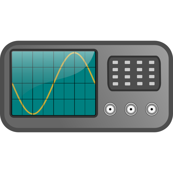 SVG Stylized oscilloscope front vector illustration