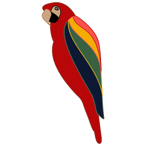 SVG Stylized Parrot