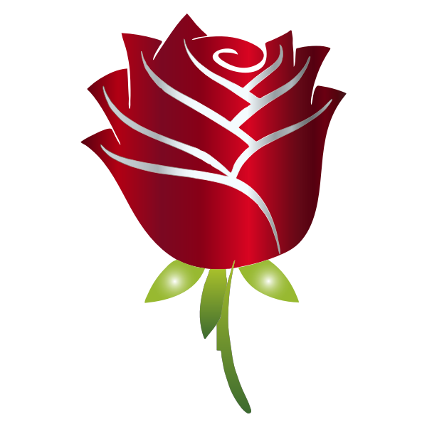 SVG Stylized rose