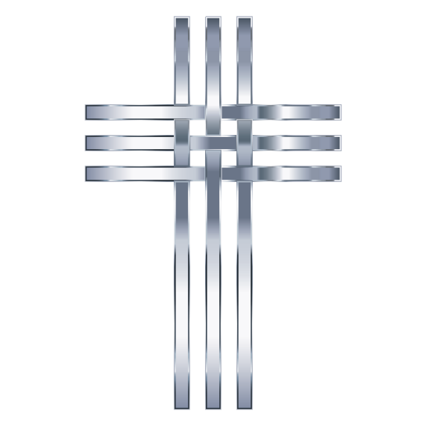SVG Stylized titanium cross image