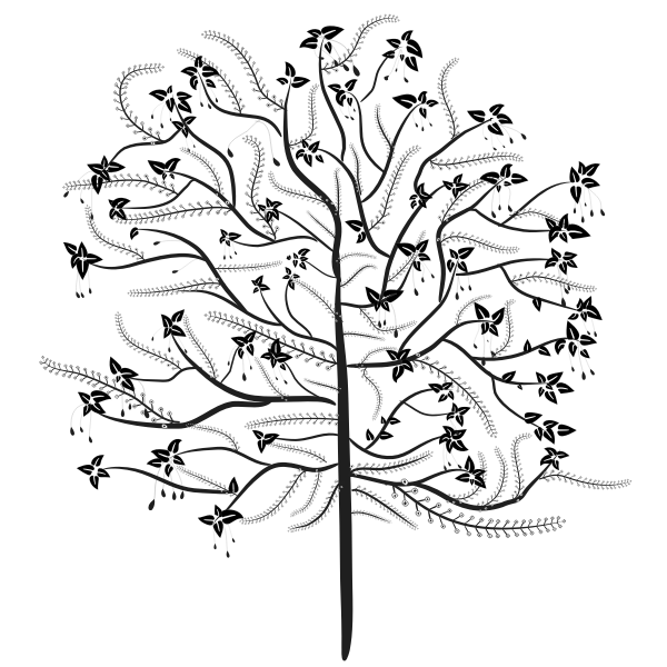 SVG Stylized tree image