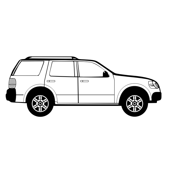 SVG Suburban Vehicle Vector Graphics