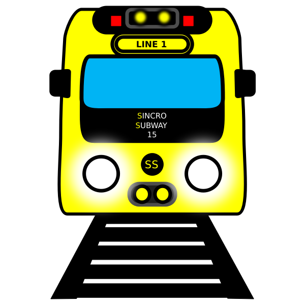 SVG Subway cartoon train