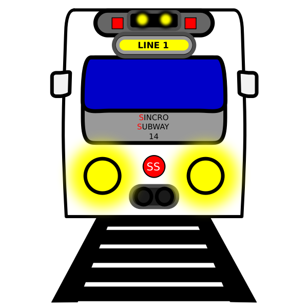 SVG Subway line train