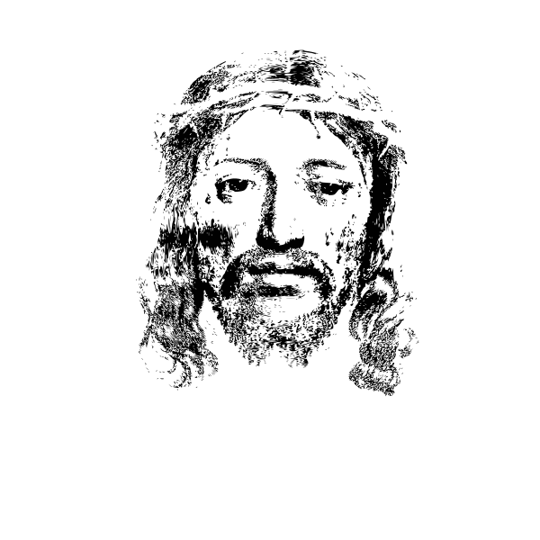 SVG Sudarium of Saint Veronica vector image