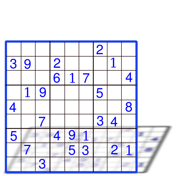 SVG Sudoku with numbers vector graphics