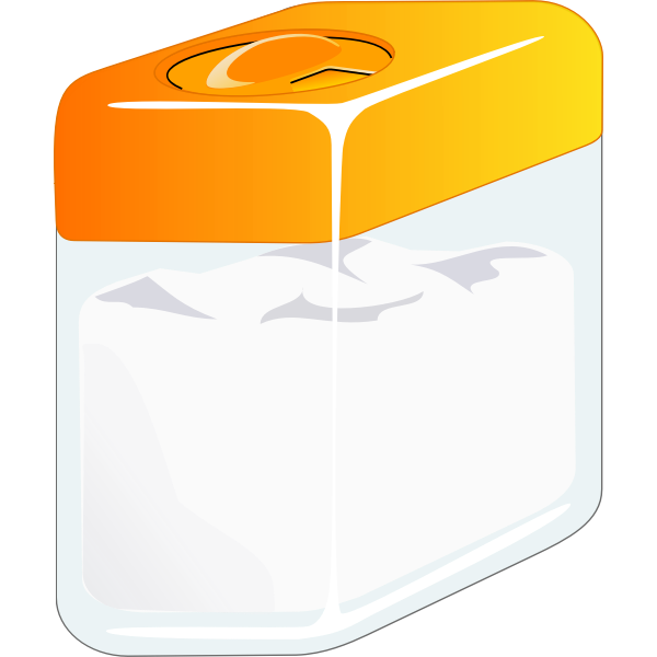 SVG Sugarbox with orange lid vector image