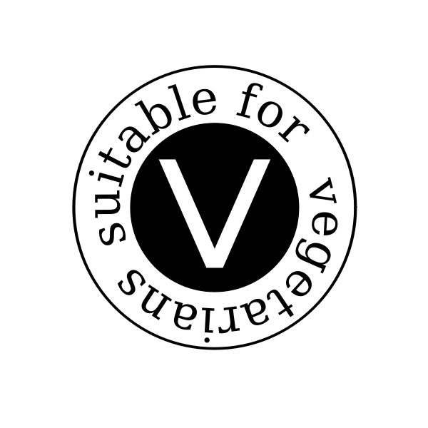 SVG Suitable for vegetarians sign vector image