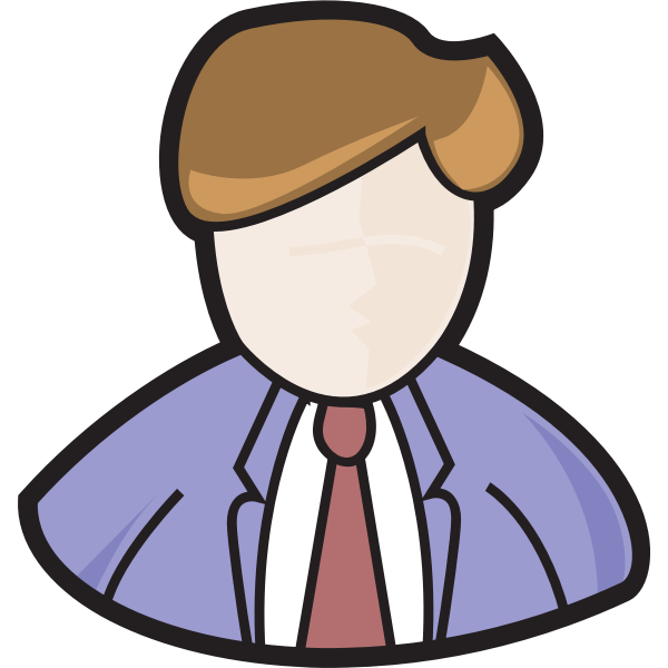 SVG Suited man avatar