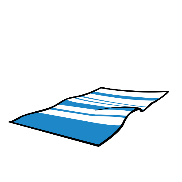 SVG Summer beach towel vector image