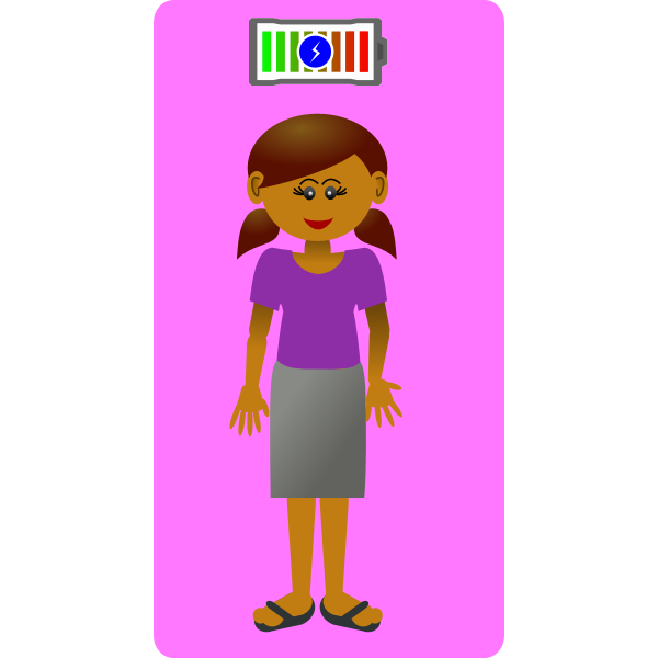 SVG Summer Girl happy