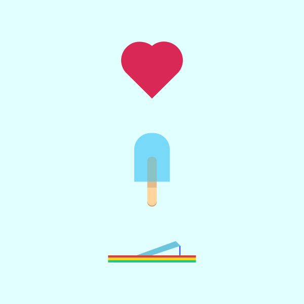 SVG Summer icons vector drawing