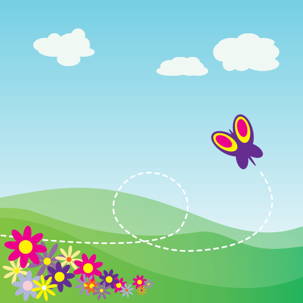 SVG Summer landscape