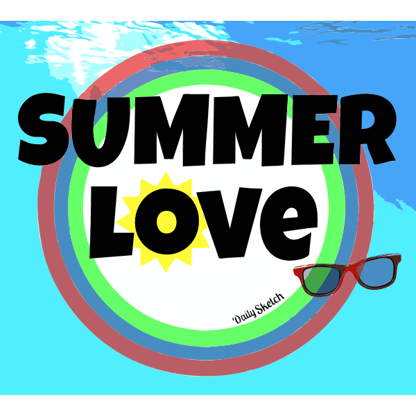 SVG Summer love poster