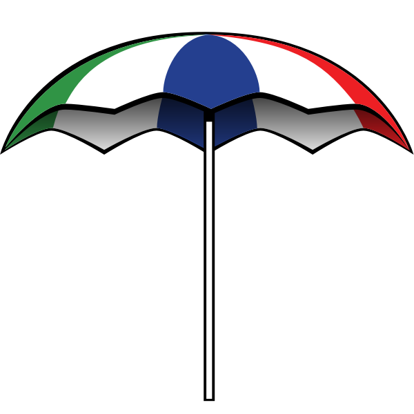 SVG Summer umbrella vector illustration