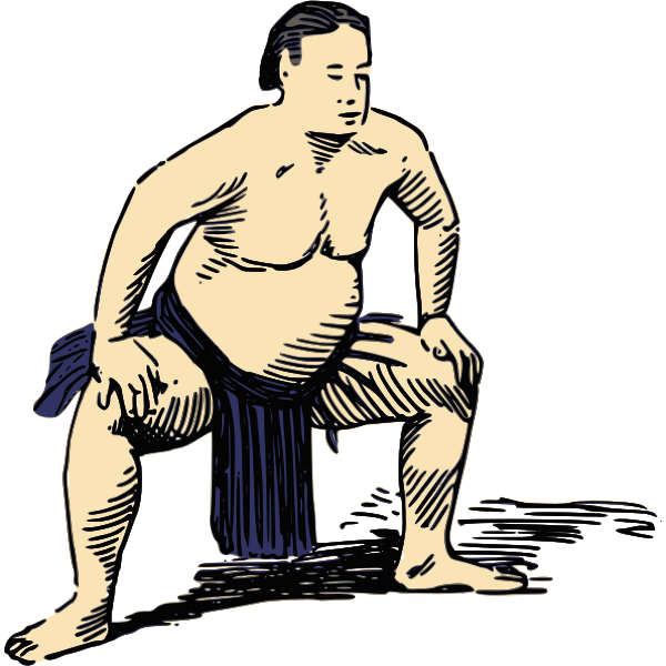 SVG Sumo wrestler image