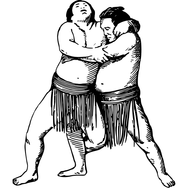 SVG Sumo wrestlers