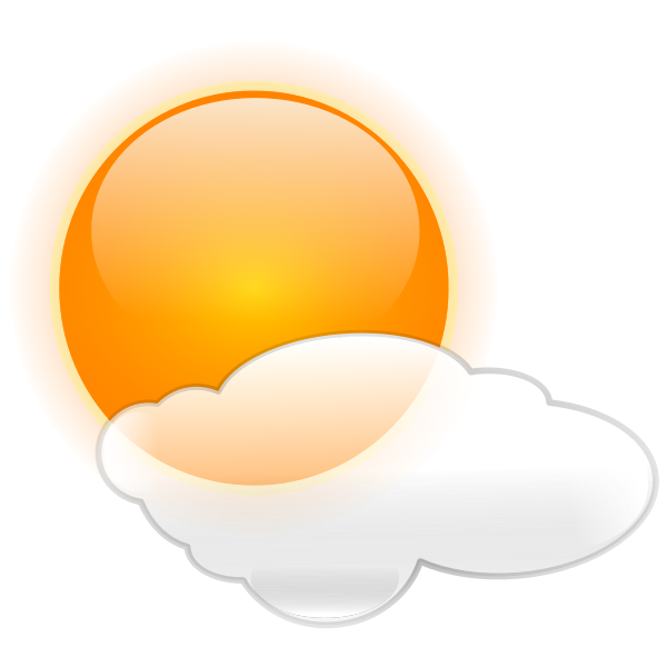 SVG Sun and cloud