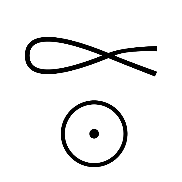 SVG Sun and fish ancient symbol