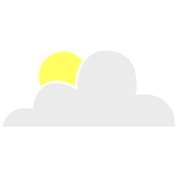 SVG Sun behind cloud