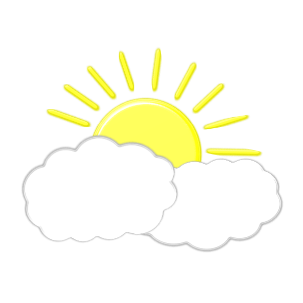 SVG Sun Behind Clouds