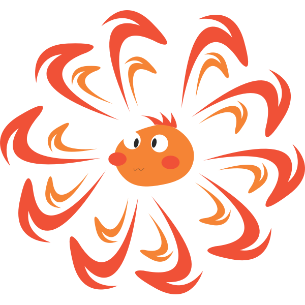 SVG Sun cartoon