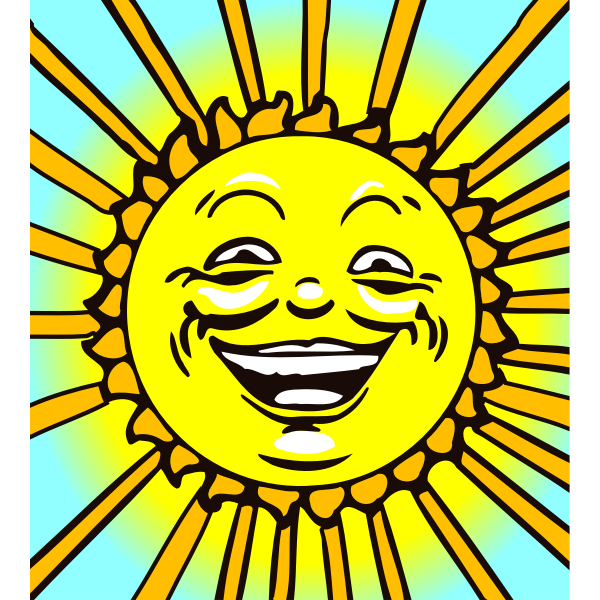 SVG Sun face image