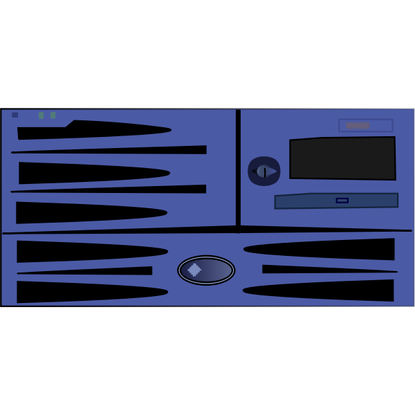 SVG Sun Fire v490 server vector image